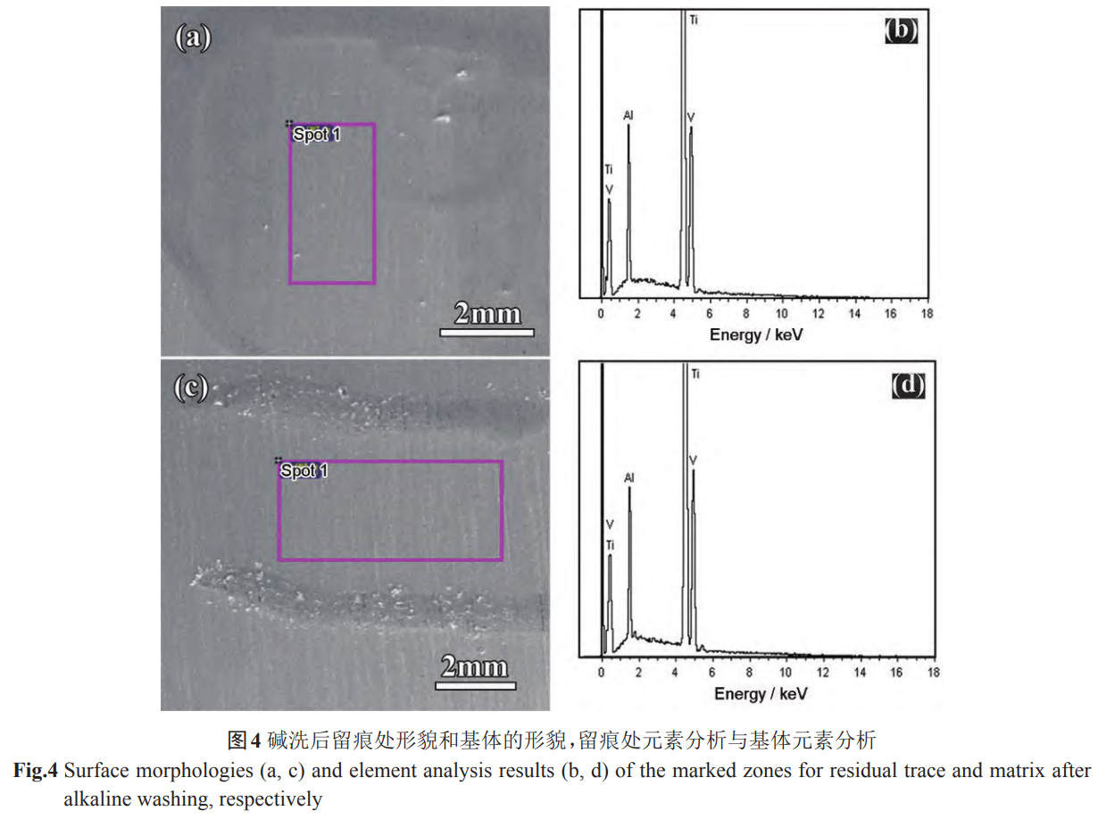 鈦合金表面堿洗及水洗留痕形成機(jī)制與腐蝕過程控制 鈦合金表面堿洗及水洗留痕形成機(jī)制與腐蝕過程控制
